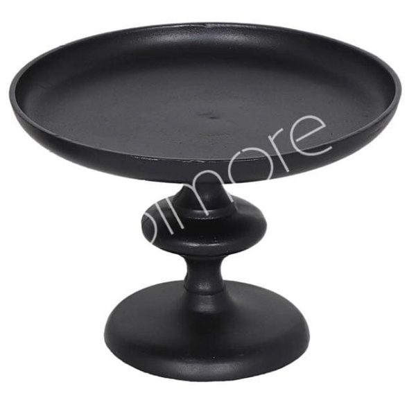 Plate on base Raw alu Matt Black D30 H22 cm Jetzt online – Bild 2