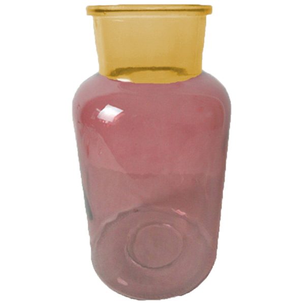 Vase Monkey pink gold Ø14 8 H16cm Mode