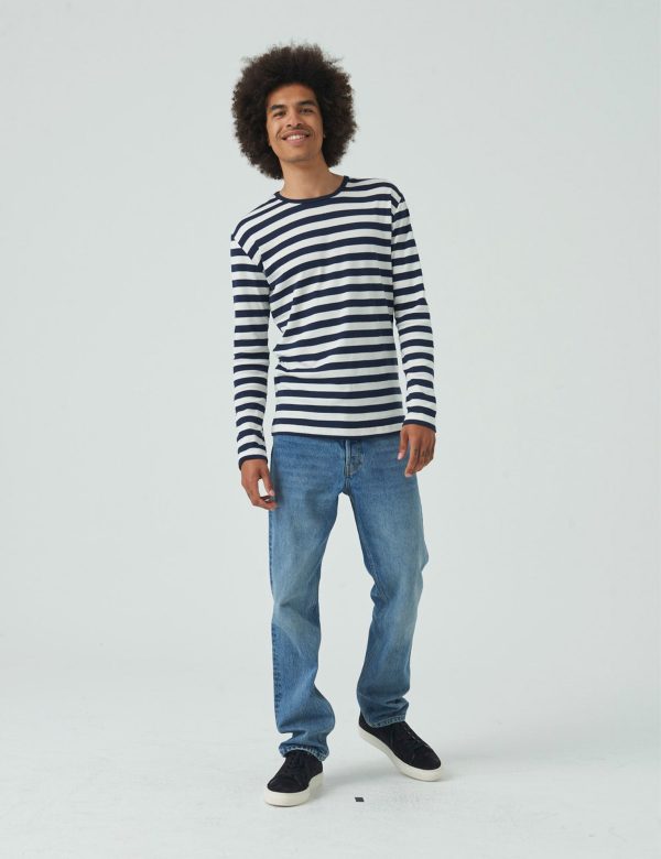 Midi Rib Tobias Long, Navy White Mode – Bild 2
